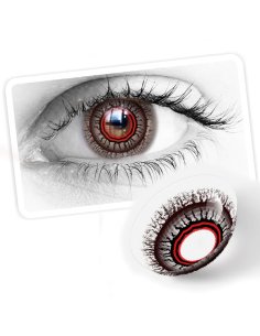 ⭐ Lentes Halloween Crazy Red Obscura Terroríficos