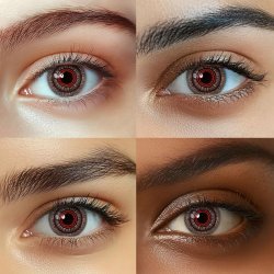 ⭐ Lentes Halloween Crazy Red Obscura Terroríficos