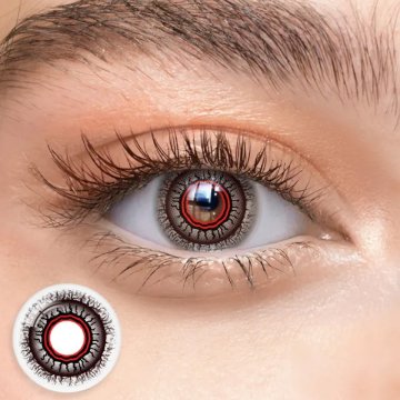 ⭐ Lentes Halloween Crazy Red Obscura Terroríficos