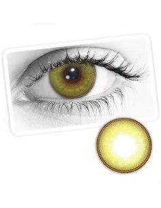 ⭐ Lentes de Contato Cosplay Piña Amarilla con Efecto burbuja Dolly Eyes