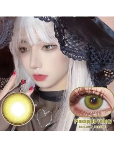⭐ Lentes Crazy Piña Amarilla 2