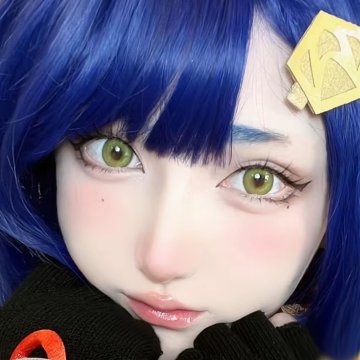 ⭐ Lentes de Contato Cosplay Piña Amarilla con Efecto burbuja Dolly Eyes