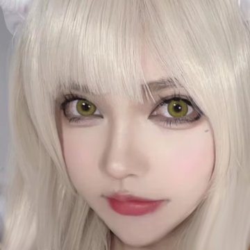 ⭐ Lentes de Contato Cosplay Piña Amarilla con Efecto burbuja Dolly Eyes