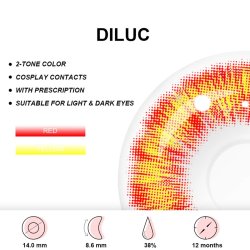⭐ Lentes Crazy Diluc Rengoku