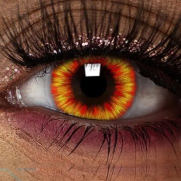 ⭐ Lentes de Contacto Cosplay Diluc Demon de Genshin Impact