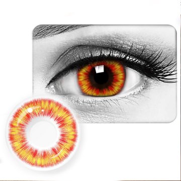 ⭐ Lentes de Contacto Cosplay Diluc Demon de Genshin Impact