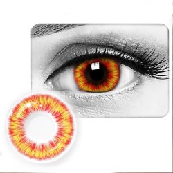 ⭐ Lentes de Contacto Cosplay Diluc Demon de Genshin Impact