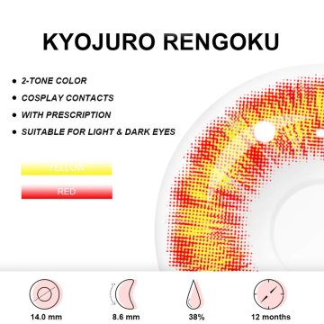 ⭐ Lentes de Contacto Cosplay Diluc Demon de Genshin Impact