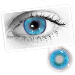 ⭐  Lentes de Contacto Cosplay Angel Wing Azul Kawaii