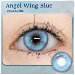 ⭐  Lentes de Contacto Cosplay Angel Wing Azul Kawaii