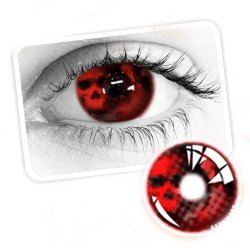 ⭐ Lentes de Contacto Locos Crazy Fantasía  Ojo De La Muerte halloween