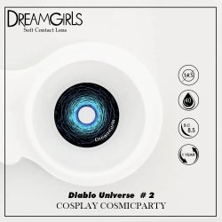 ⭐ Lentes de Contacto Locos Crazy de Fantasía Diablo Universe