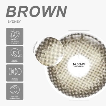 ⭐ Lentes Cosméticos Sydney Color Cafe