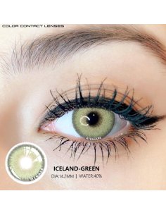 ⭐ Lentes Cosméticos Iceland Color Verde 2