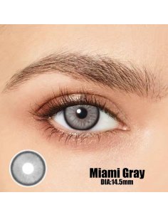 ⭐ Lentes Cosméticos Miami Color Gris 2