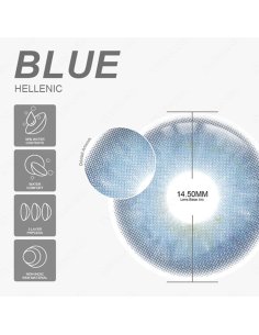 ⭐ Lentes Cosméticos Hellenic Color Azul 2