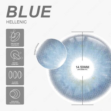 Lentes Cosméticos Hellenic Ojos de Muñeca Color