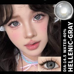 ⭐  Lentes Cosméticos Hellenic Color Gris