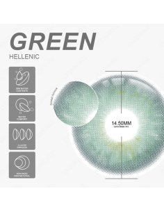 ⭐Lentes Cosméticos Hellenic Color Verde 2
