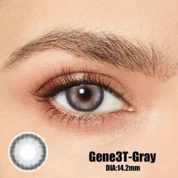 ⭐ Lentes Cosméticos Gene3T Color Gris