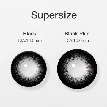 Lentes SuperSize 16 mm Negro | Big Eyes Plus