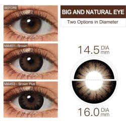 ⭐   Lentes Cosméticos BigEyes Color Cafe