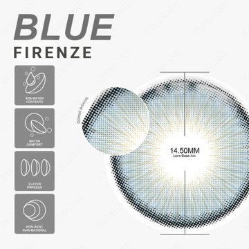 ⭐   Lentes Cosméticos Firenze Color Azul