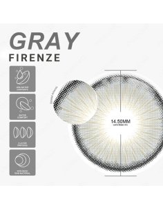 ⭐    Lentes Cosméticos Firenze Color Gris 2