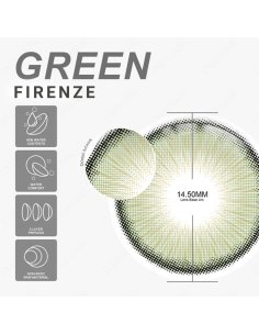⭐   Lentes Cosméticos Firenze Color Verde 2