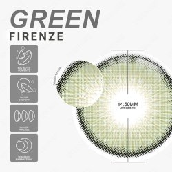 ⭐   Lentes Cosméticos Firenze Color Verde