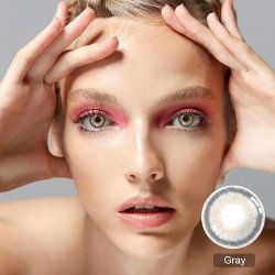 ⭐    Lentes Cosméticos Gleam Color Gris