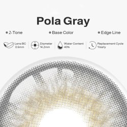 ⭐   Lentes Cosméticos Pola Color Gris