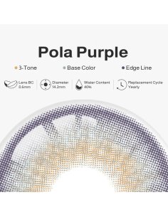 ⭐   Lentes Cosméticos Pola Color Lila 2