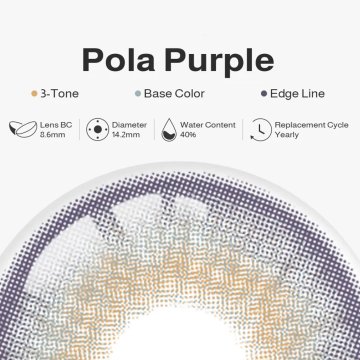 ⭐   Lentes Cosméticos Pola Color Lila