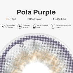 ⭐   Lentes Cosméticos Pola Color Lila