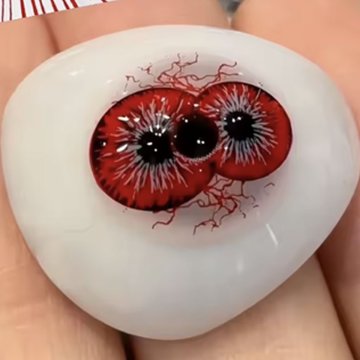 Lentes Crazy Dicoria Red Doble Iris Epicos Tripupila Efectos Especiales FX