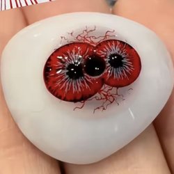 Lentes Crazy Dicoria Red Doble Iris Epicos Tripupila Efectos Especiales FX