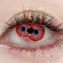 Lentes Crazy Dicoria Red Doble Iris Epicos Tripupila Efectos Especiales FX