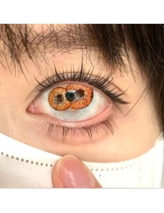 Lentes Crazy Dicoria Yellow Doble Iris Epicos Tripupila Efectos Especiales FX 2