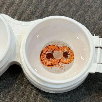 Lentes Crazy Dicoria Yellow Doble Iris Epicos Tripupila Efectos Especiales FX