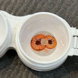 Lentes Crazy Dicoria Yellow Doble Iris Epicos Tripupila Efectos Especiales FX