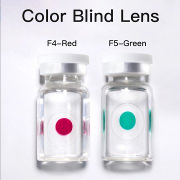 Lentes de contacto daltónicos defectos de visión de Color Rojo y verde