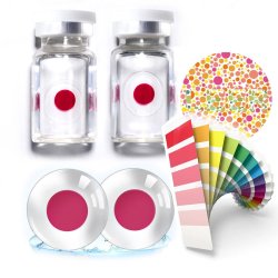 Lentes de Contacto Daltónicos Protanopía Protanomalía defectos de visión de Color Rojo