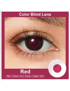 Lentes de Contacto Daltónicos Protanopía Protanomalía defectos de visión de Color Rojo 2