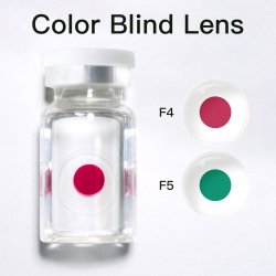 Lentes de Contacto Daltónicos Protanopía Protanomalía defectos de visión de Color Rojo