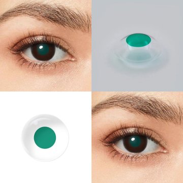 Lentes de Contacto Daltónicos Deuteranopía Deuteranomalía para de Color Verde