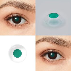 Lentes de contacto daltónicos defectos de visión de Color Verde