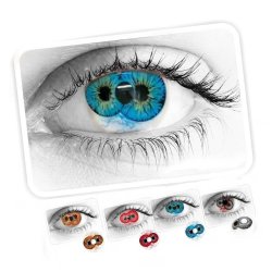 Lentes Crazy Dicoria Doble Iris Epicos Tripupila Efectos Especiales FX