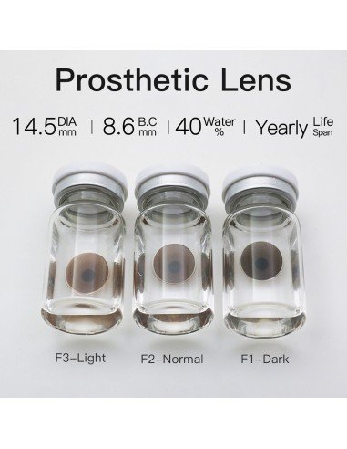 ⭐ Lentes de contacto Protésicos Dark disimula defectos oculares