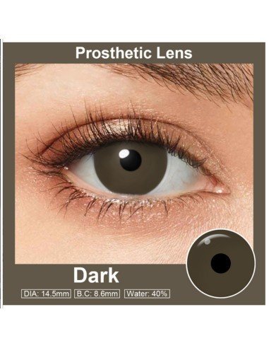 ⭐ Lentes de contacto Protésicos Dark disimula defectos oculares